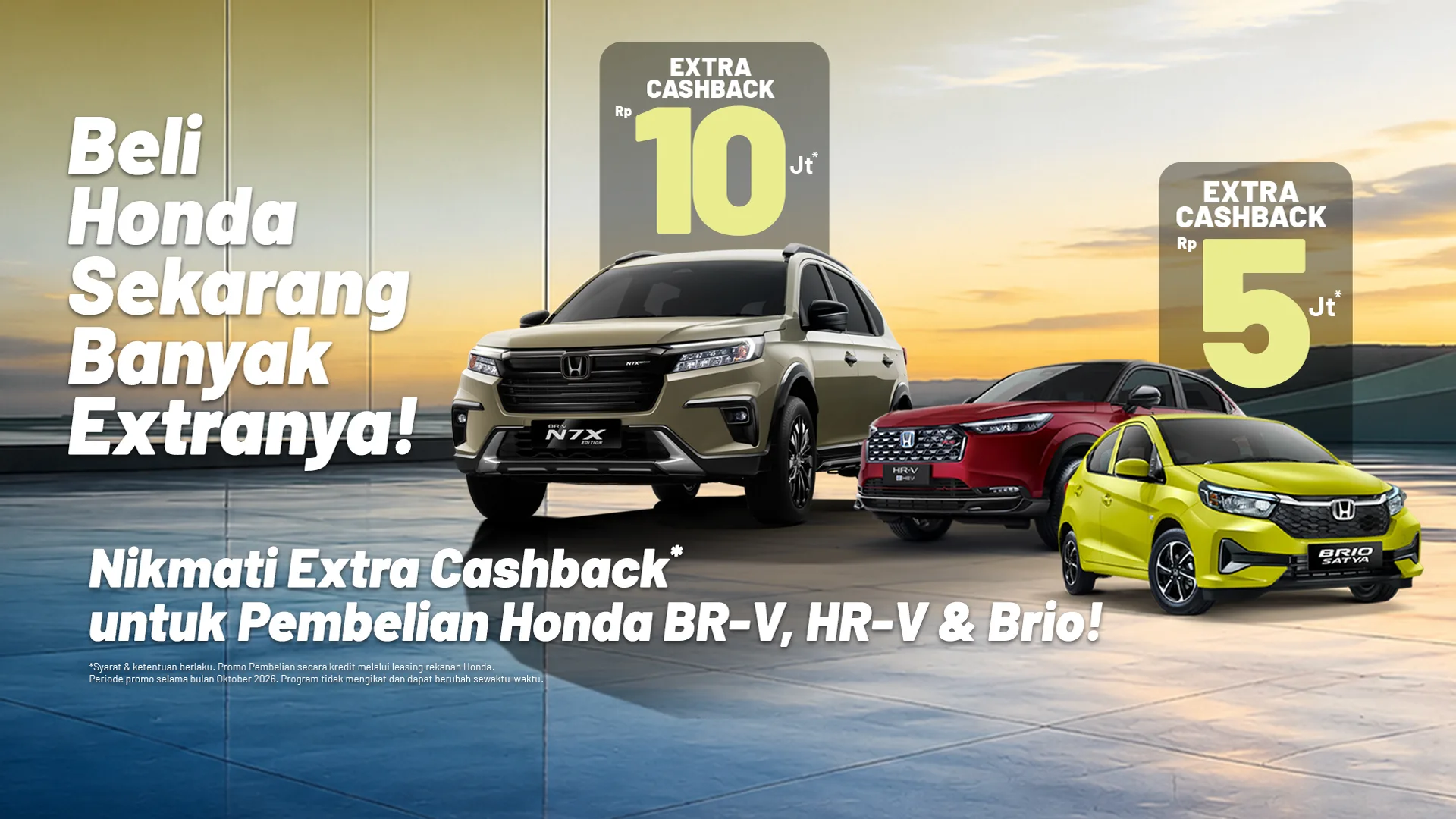 Beli Honda Sekarang Banyak Extranya OKT26 - HBanner