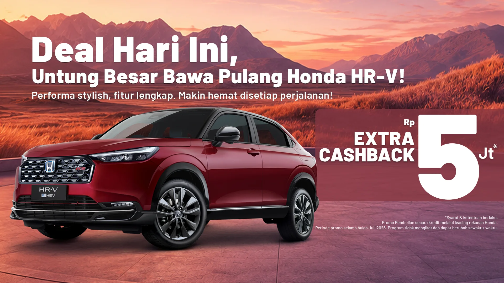 Deal Hari Ini, Bawa Pulang HR-V Juli26 - HBanner